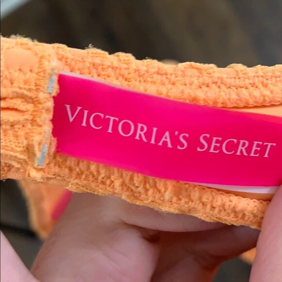 Victoria’s Secret Orange Bandeau Lace Bikini Top - Picture 3 of 4